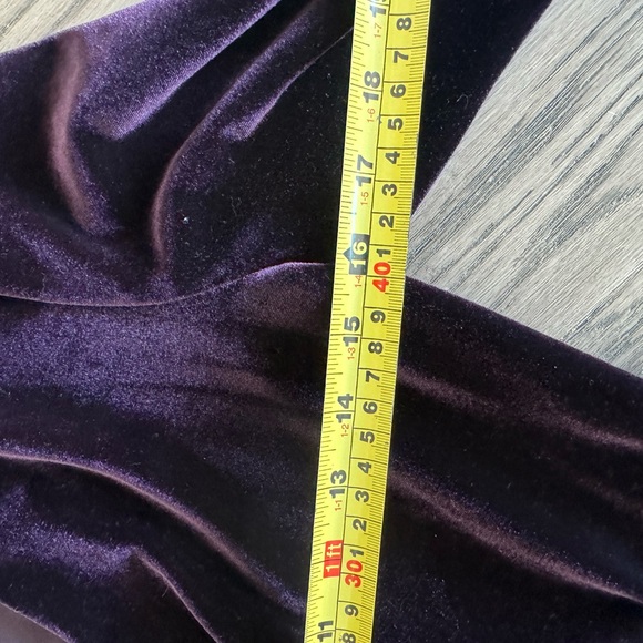 Joseph Ribkoff Velvet faux wrap top - Picture 6 of 7